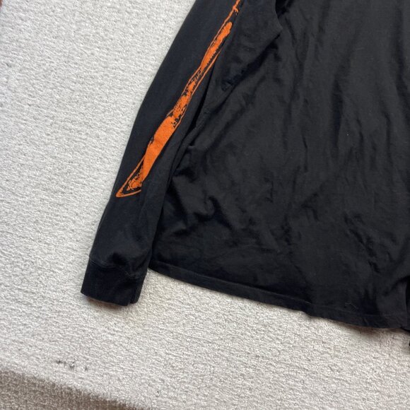 Friday The 13th Black Long Sleeve Men XL T-Shirt Jason Mask w/ Machete Sleeve - Picture 12 of 14